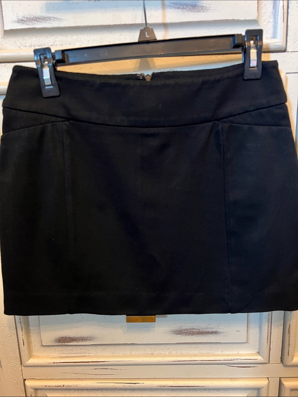 White House Black Market Black Mini Skirt - Sleek Straight Cut